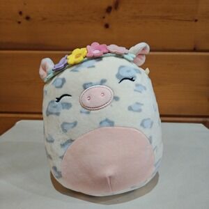 Squishmallow 8" Rosie Pig Flower Crown Ultra Soft Stuffed Plush Toy Lovey